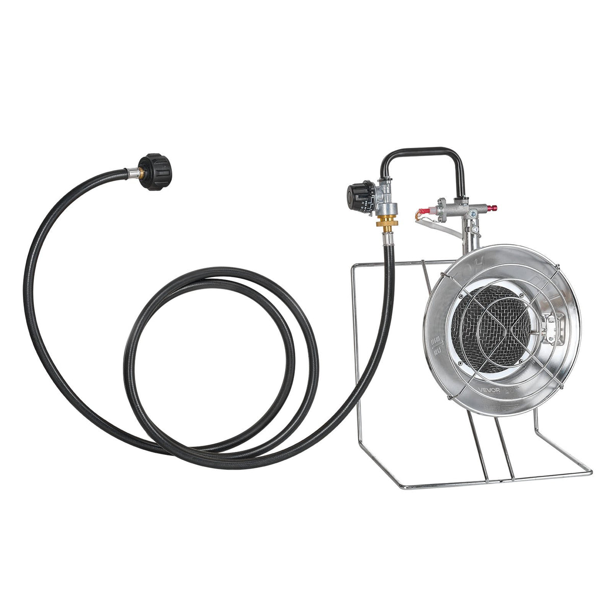 VEVOR Propane Tank Top Heater, for 1lb Small Tanks and 5-40lb Large Tanks, 18000 BTU Rapid Heating 180-Degree Infrared Radiant Tank Top Gas Heater,3 Heat Settings for Ice Fishing,Single Burner - BWGDJRQDTDX11ZBCK001V9 - view 10