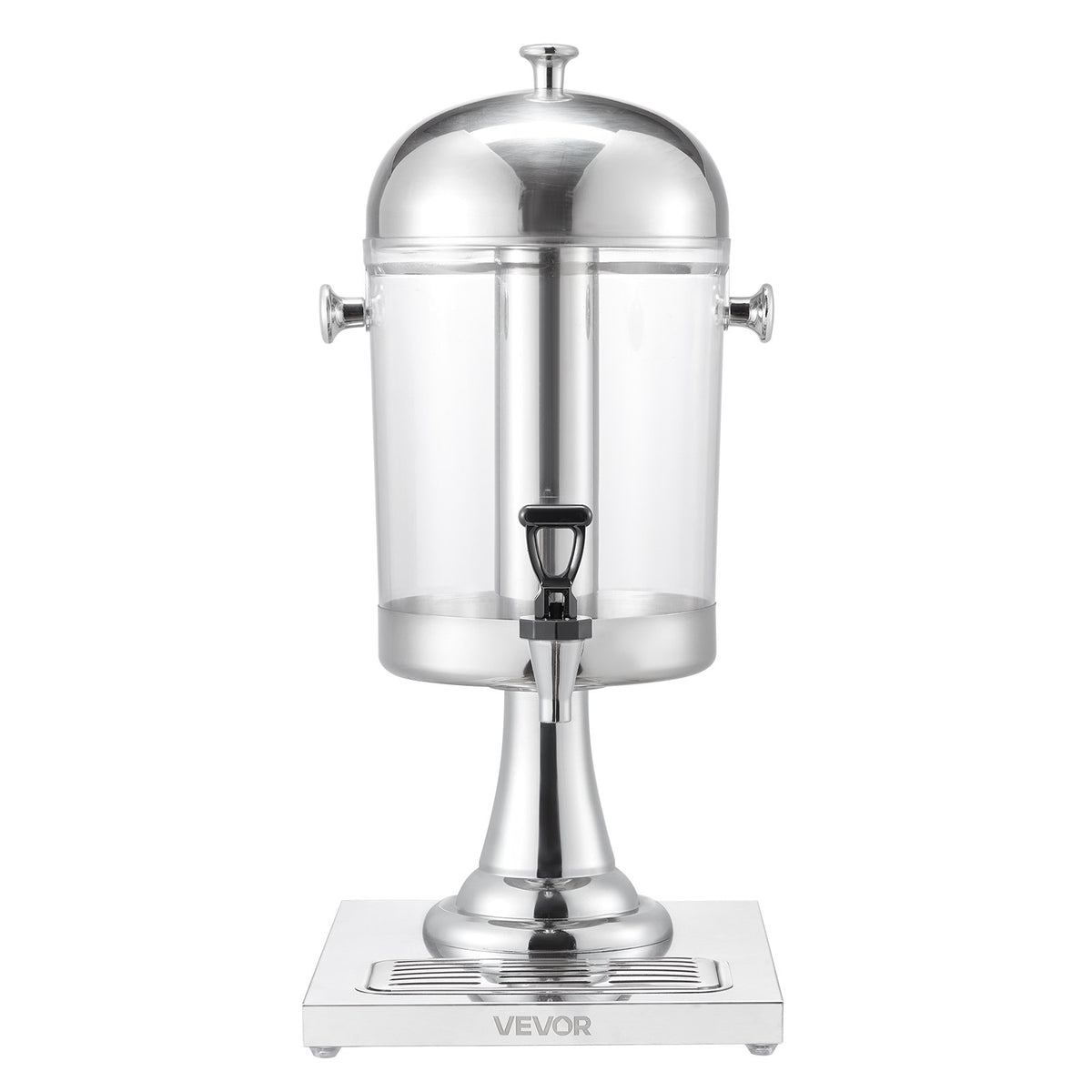 VEVOR Beverage Dispenser, 2.1 Gallon Drink Dispenser for Parties, Stainless Steel + Plastic Juice Dispensers with Spigot Ice Chamber Tray, Iced Tea Lemonade Juice Dispensers, for Restaurants, Hotels - BXGYLFPQBXGSPZZPX001V0 - view 10