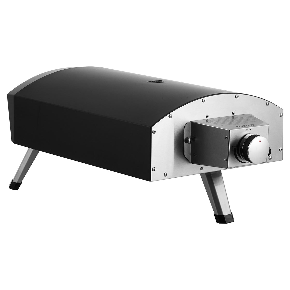VEVOR Outdoor Pizza Oven, 12" Gas Fired Pizza Maker, Portable Outside Pizza Grill with Thickened Cordierite Pizza Stone, Waterproof Cover, Iron Spray Gas Oven with Foldable Leg for Camping & Backyard - BXPSLWPTWXZGNI9RBV0 - view 10