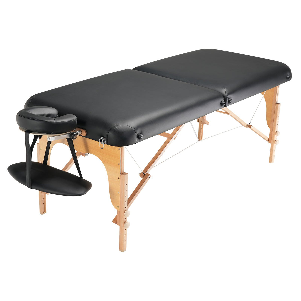 VEVOR Professional Wide Massage Table 30" W, Heavy Duty Folding Massage Table, 8-Level Height Adjustable Facial Salon Tattoo Bed, Portable Spa Table with Headrest, Hand Pallet & Carrying Bag, 750LBS - BXSAMCZYK750OS6CZV0 - view 10