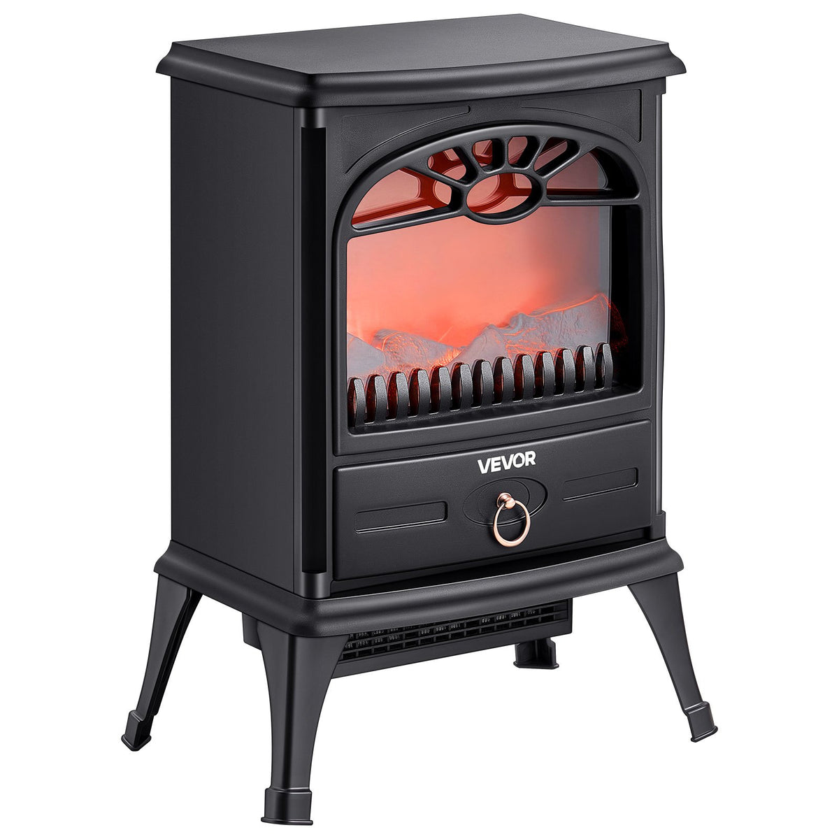 VEVOR 22.8inch Freestanding Fireplaces, 1500W 5120BTU Portable Electric Fireplace Stove Heater, with Overheating Protection,Realistic Flames,for Living Room,Bedroom,Study,Dining Room Warmth,Black - BXSBL22INCHHNTQQW001V1 - view 10