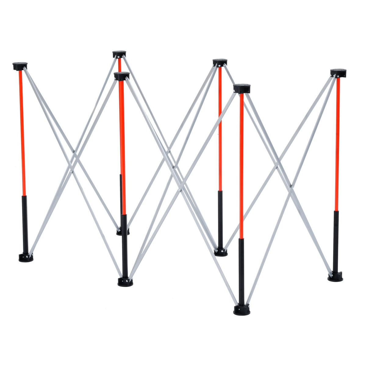 VEVOR Portable Folding Workstand, 4.16 x 2.18 ft Collapsible Workbench, 2500 lbs Weight Capacity, No Assembly Foldable Work Stand with Storage Bag, Table Top NOT Included, for Garage Workshop Outdoor - BXSGZTPPSL4FAB6G7001V0 - view 10