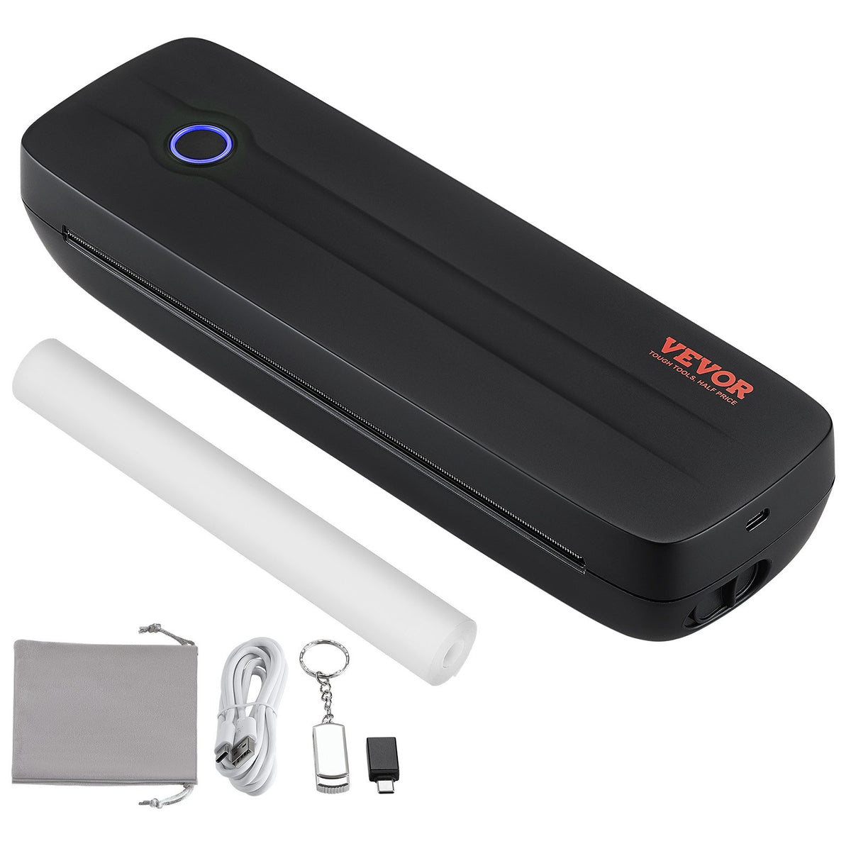 VEVOR Portable Printer - 2600mAh Battery, 203 DPI, Bluetooth Inkless Mobile Printer for A4, A5 & 8.5" x 11" Thermal Paper, Compatible with iOS, Android & Laptop, Ideal for Travel, Office & Home Use - BXSRMDYJ203DTT5FQV9 - view 10