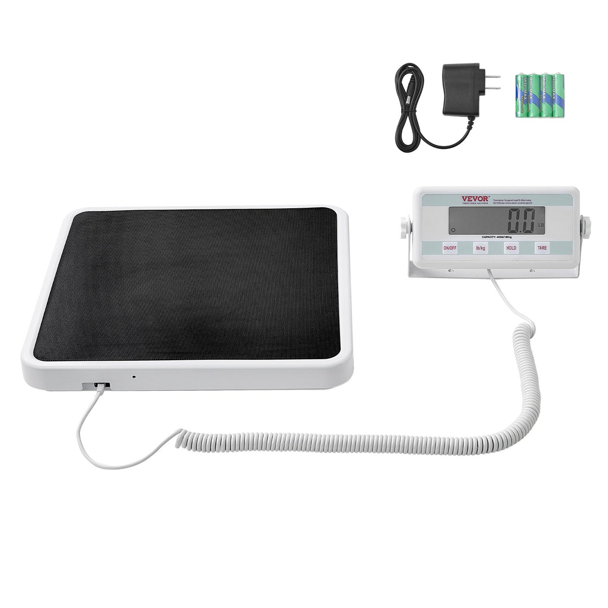 VEVOR Portable Medical Scale, Professional Digital Physician Scale for Weighing - with Anti-Slip Mat, 2 Units (kg/lb), Hold & Tare Function, 400LBS Capacity Physician Wight Scale for Gym Home Hospital - BXSYSCBSG400MRDEEV5 - view 10