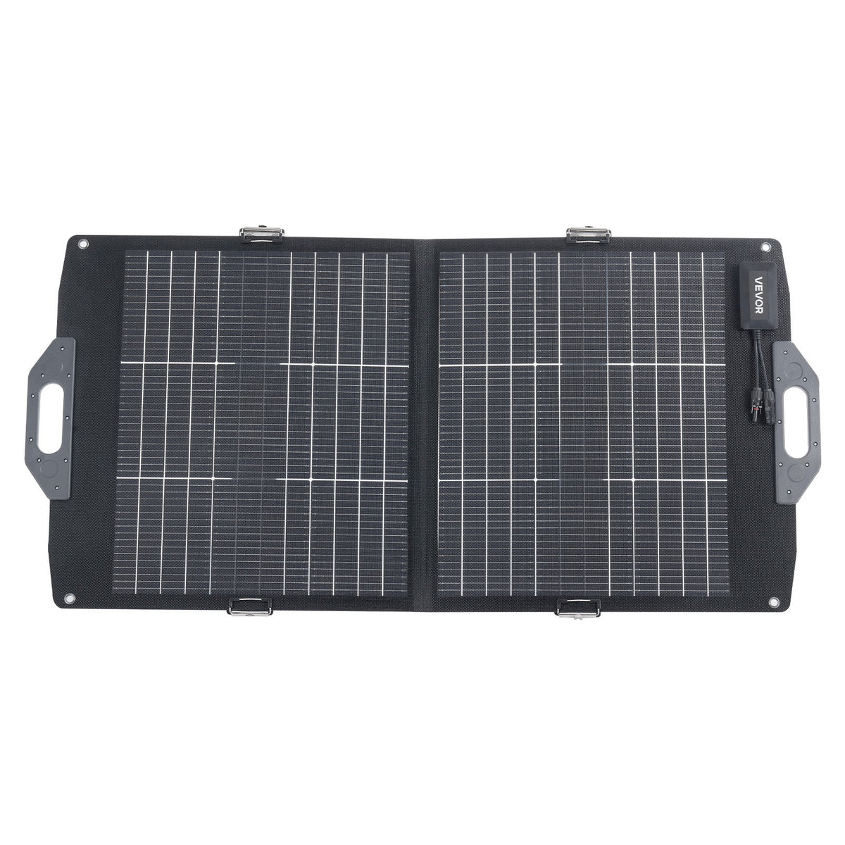 VEVOR 100W Bifacial Solar Panel, 16BB N-Type Foldable Monocrystalline Solar Panel Charger 24% Efficiency, Portable with MC4 Output, USB-A (QC3.0), Type-C & DC Ports for Power Stations Camping Hiking - BXZDTYNB1100CFI83001Y3 - view 10