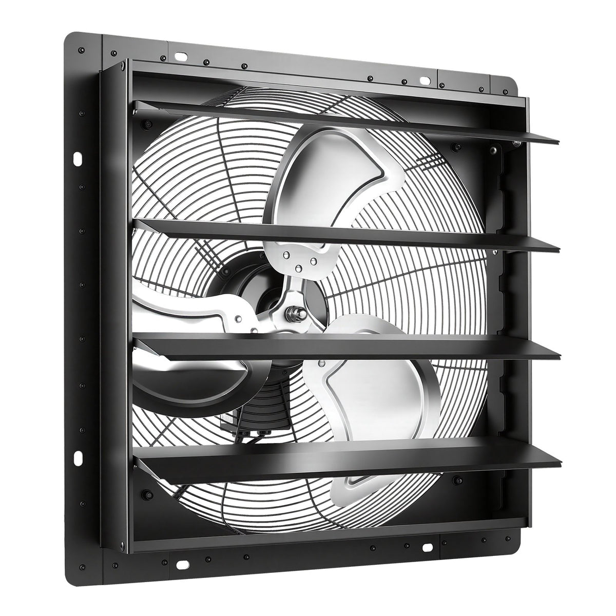 VEVOR 20 in Shutter Exhaust Fan Wall-Mount Automatic Louvers Variable Speed, Sturdy Steel Housing, Low Noise, AC Motor, 4499 CFM Ventilation and Cooling for Attic, Garage, Barn, Greenhouse, Workshop - BYCSPQSMZKAC17C3R001V1 - view 10