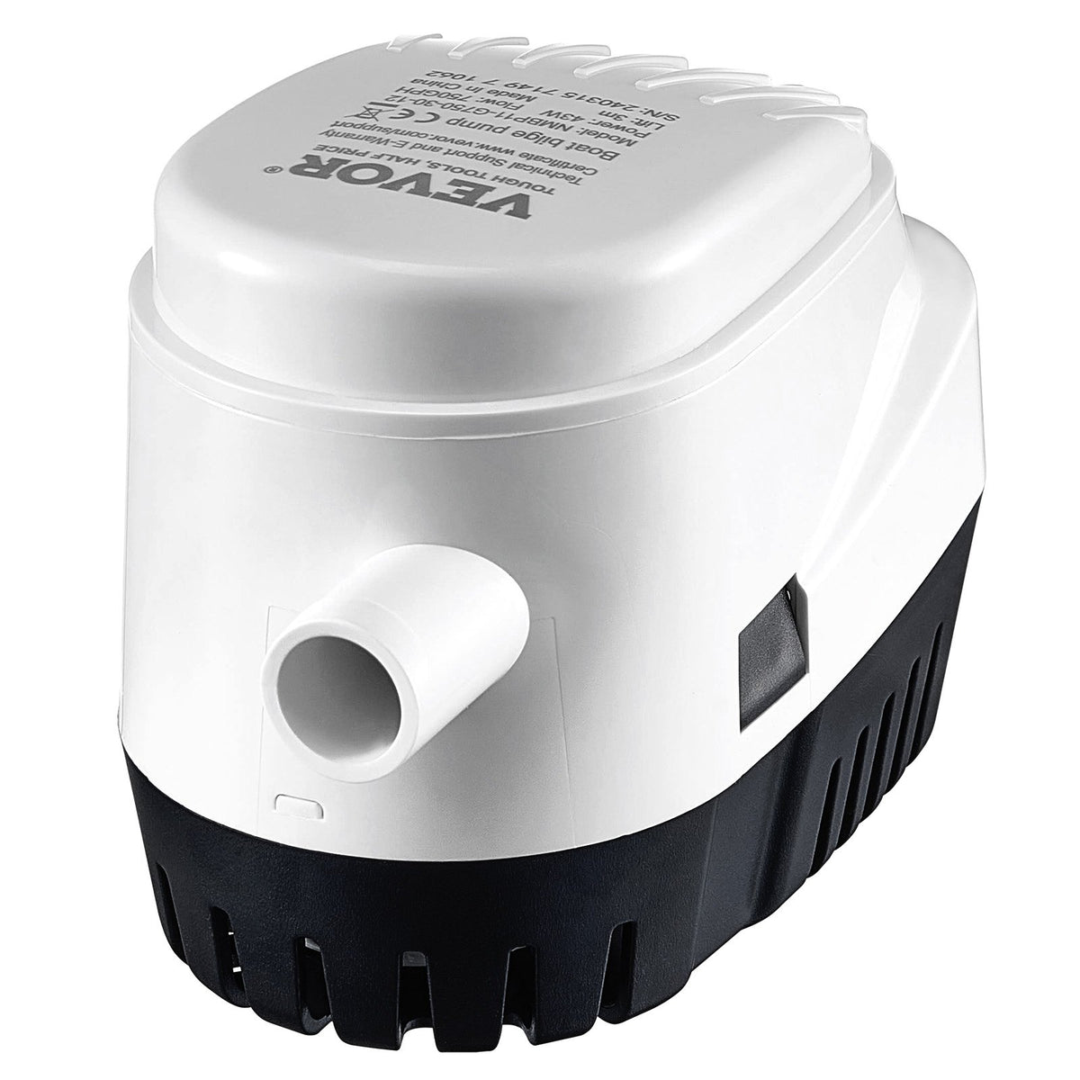 VEVOR Bilge Pump, 750GPH 12V Automatic Submersible Boat Bilge Water Pump with Float Switch, 0.7" Outlet Diameter, Small Boat Bilge Pump, Marine Electric Bilge Pump for Boats, Ponds, Pools, Basements - CDB750GPH0001RKX6V9 - view 10