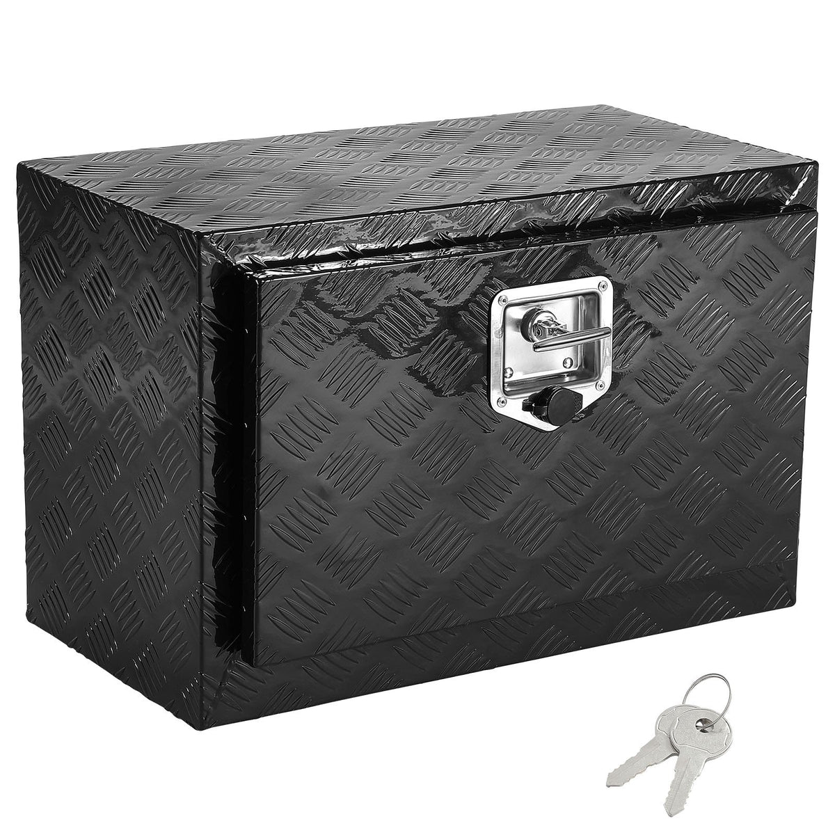 VEVOR Underbody Truck Box, 24" x 17" x 18" Pickup Storage Box, Heavy Duty Aluminum Diamond Plate Tool Box with Lock and Keys, Waterproof Trailer Storage Box with T-Handle Latch for Truck, Van, Trailer - CDKCGJX224171OOSWV0 - view 10
