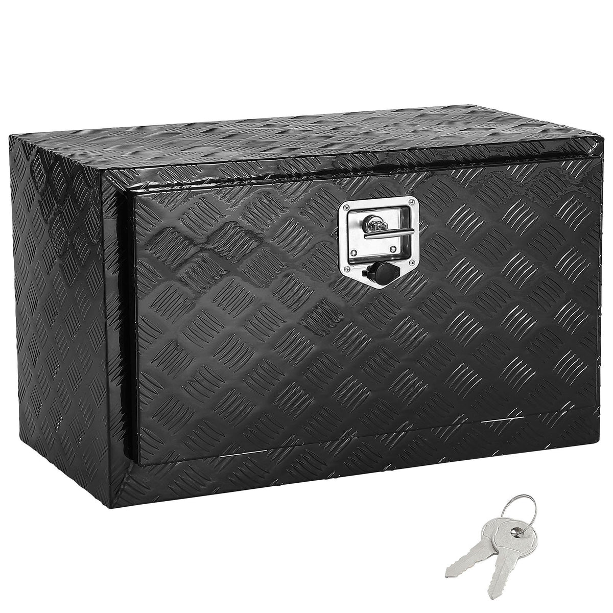 VEVOR Underbody Truck Box, 36" x 17" x 18" Pickup Storage Box, Heavy Duty Aluminum Diamond Plate Tool Box with Lock and Keys, Waterproof Trailer Storage Box with T-Handle Latch for Truck, Van, Trailer - CDKCGJX23617M29BSV0 - view 10