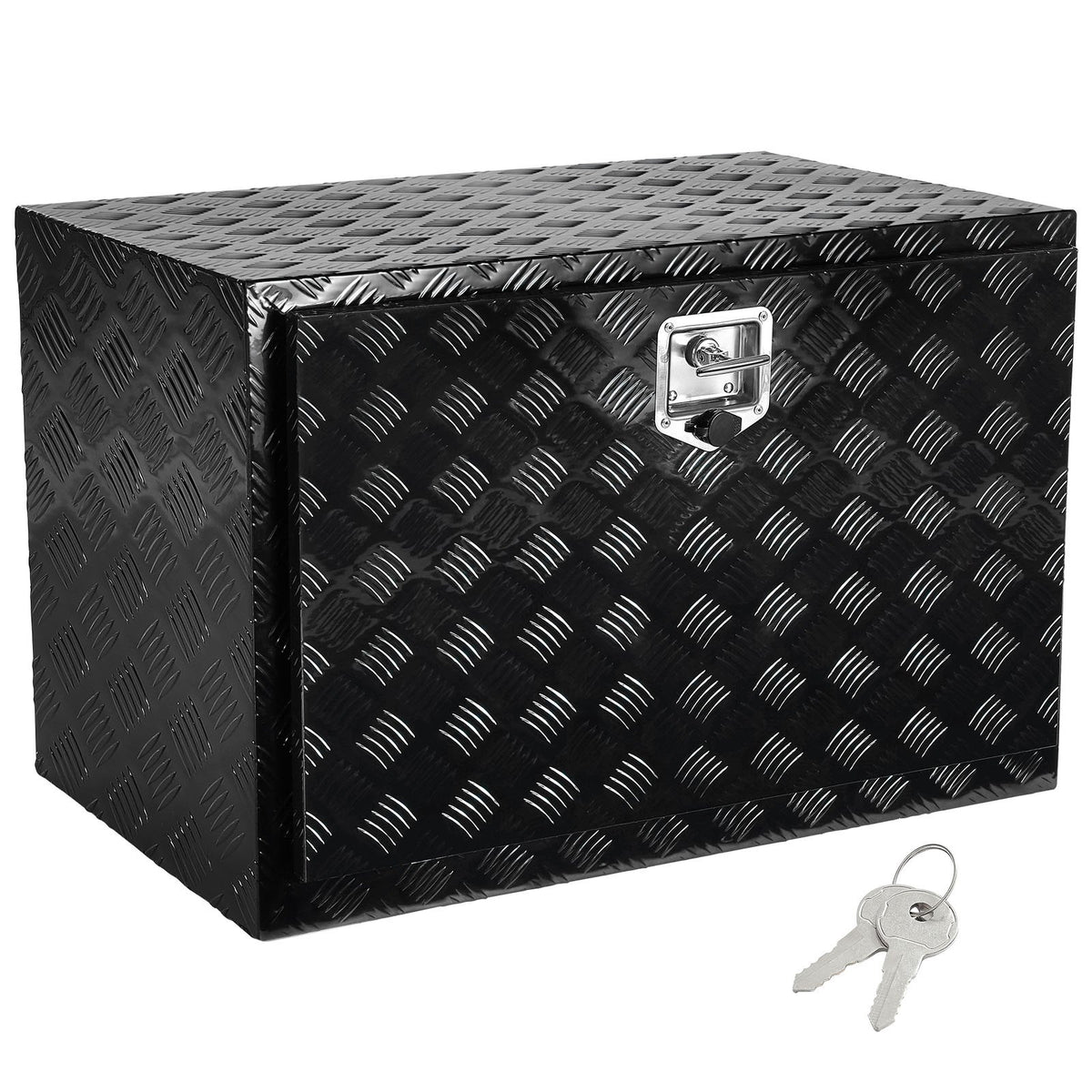 VEVOR Underbody Truck Box, 36" x 24" x 24" Pickup Storage Box, Heavy Duty Aluminum Diamond Plate Tool Box with Lock and Keys, Waterproof Trailer Storage Box with T-Handle Latch for Truck, Van, Trailer - CDKCGJX23624KJ1CAV0 - view 10