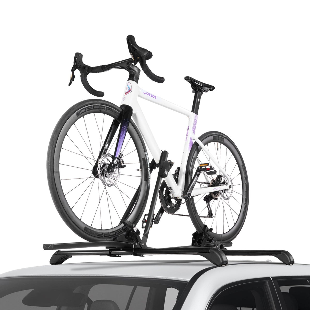 VEVOR Roof Bike Rack, 33 lbs Capacity, Upright Roof Mount Bicycle Rack with Secure Locking System for Most Standard Crossbars, Aluminum Upright Rooftop Bike Rack 1 Bike Carrier for Car SUV, Black - CDZXCJZLFZDC0GA9H001V0 - view 10