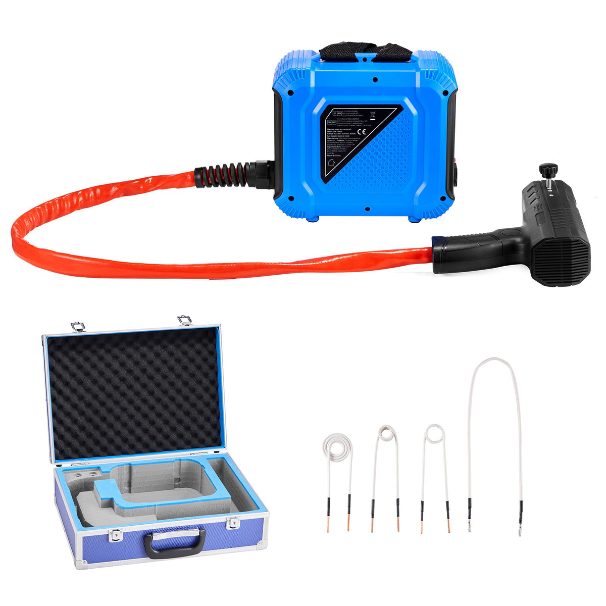 VEVOR Induction Heater Bolt Removal, 1800W 110V Magnetic Induction Heater Kit, Handheld Nut Buster Tool for Rusty Screw Removing, Car Garage Repairing Tools with 4 Coils and Box - CGYJRQZJTJSCHCAQC001V1 - view 10