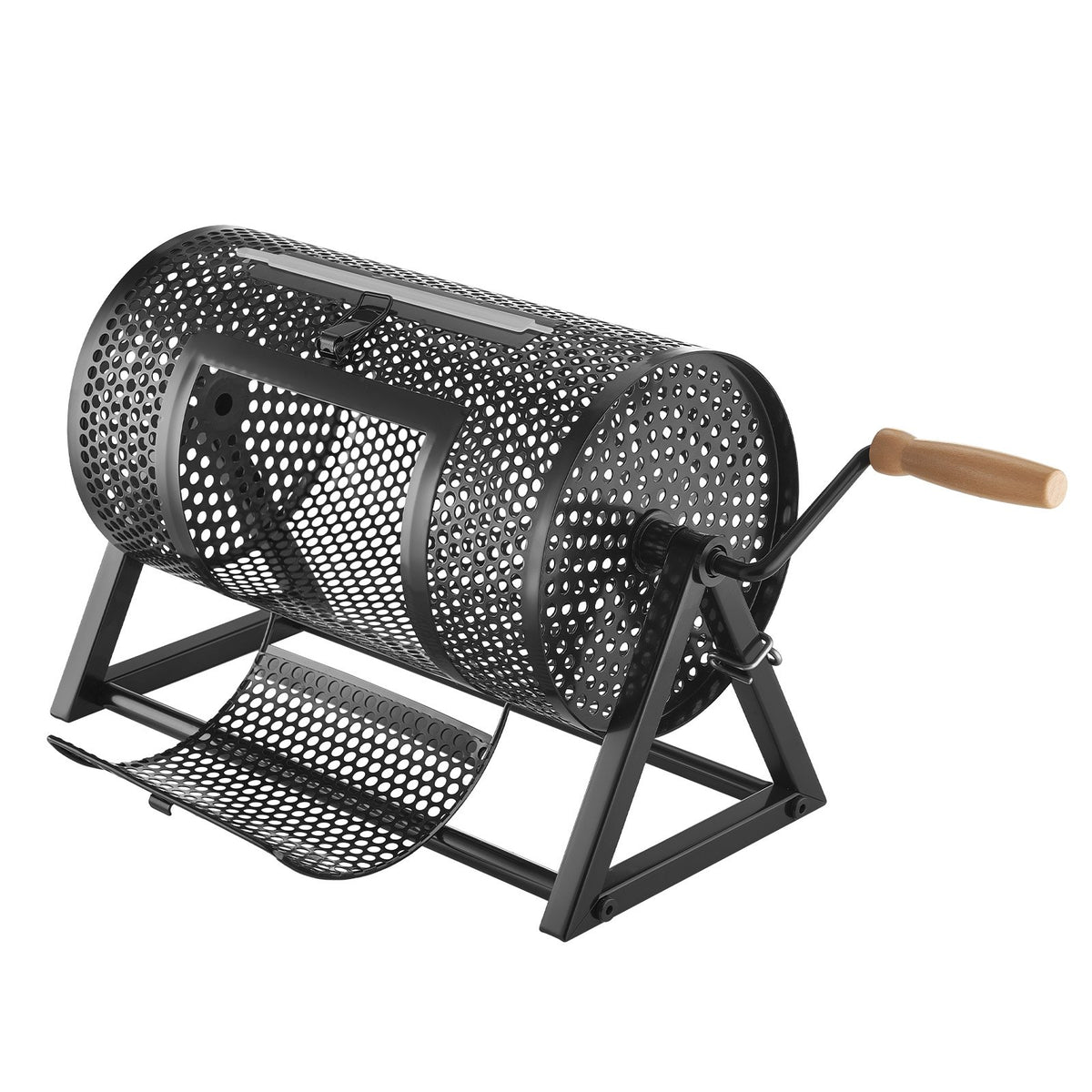 VEVOR Raffle Ticket Spinner, 11.6" x 6.6" Holds 2500 Tickets or 100 Ping Pong Balls, Raffle Drum Lottery Spinning Cage with Reinforced Handle, Stable Triangular Stand, for Events and Gatherings, Black - CJG12YCJSDZJNWU4Q002V0 - view 10
