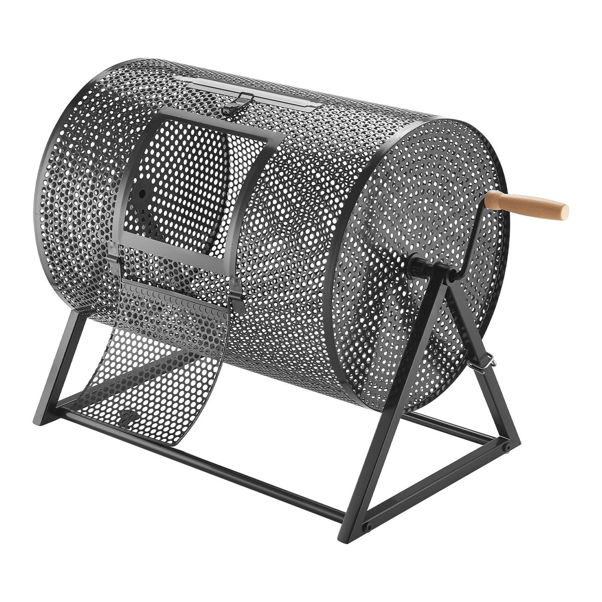 VEVOR Raffle Ticket Spinner, 16.1" x 11.9" Holds 5000 Tickets or 200 Ping Pong Balls, Raffle Drum Lottery Spinning Cage with Reinforced Handle, Stable Triangular Stand, for Events, Gatherings, Black - CJG16YCJSDZJ08RPU002V0 - view 10