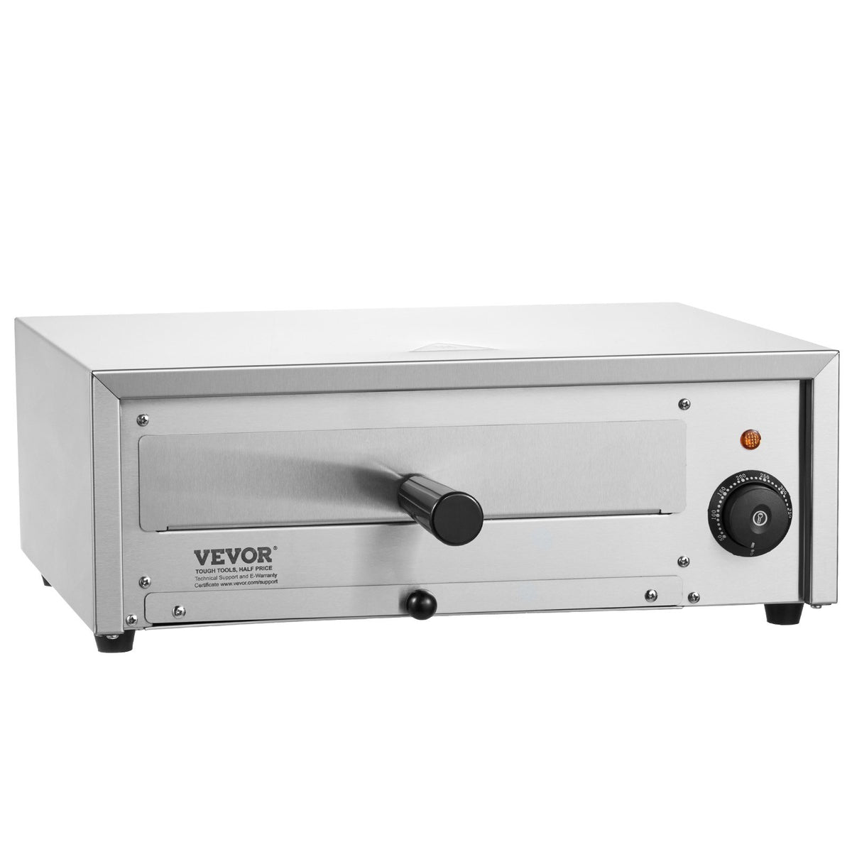 VEVOR Countertop Electric Pizza Oven, 12-inch, 1500W, 32-572 °F Temp Range, Stainless Steel Construction and Easy-to-Clean Crumb Tray, Suitable for Both Commercial and Home Use - CLMDRPSLDCDXV2U7ZV1 - view 10