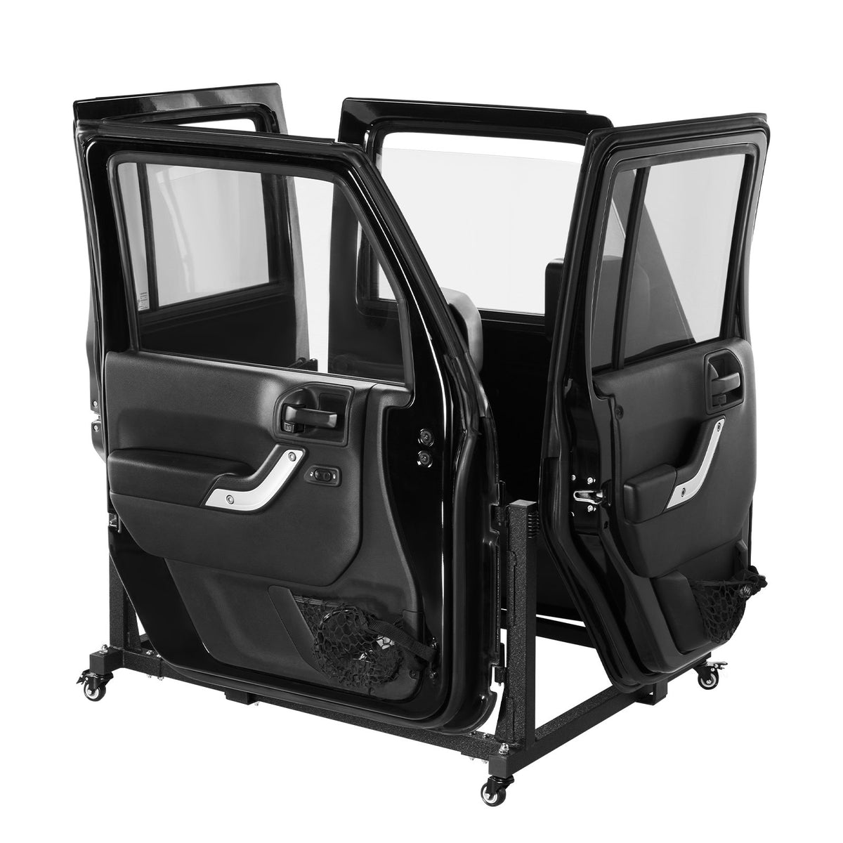 VEVOR Jeep Door Storage Cart, 4 Doors Moveable Storage Cart Rack with Thickened Rubber Cushion, Sturdy Car Door Holder Cart Fit for Jeep Wrangler JK JL/Gladiator JT 2007- 2023 JK JL / Gladiator JT - CMTCFXCZ4PCS2X886V0 - view 10