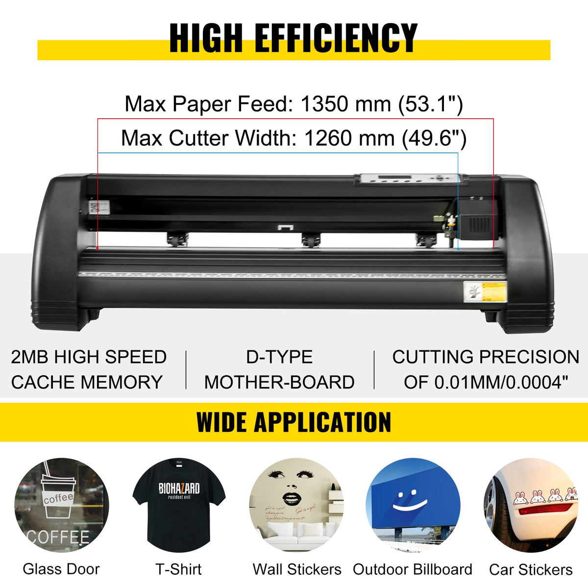 VEVOR 5.5x3.5 inch Cap Heat Press & 53 Inch Vinyl Cutter Machine w/ Floor Stand - CP2815-KZJ1350001V1 - view 3