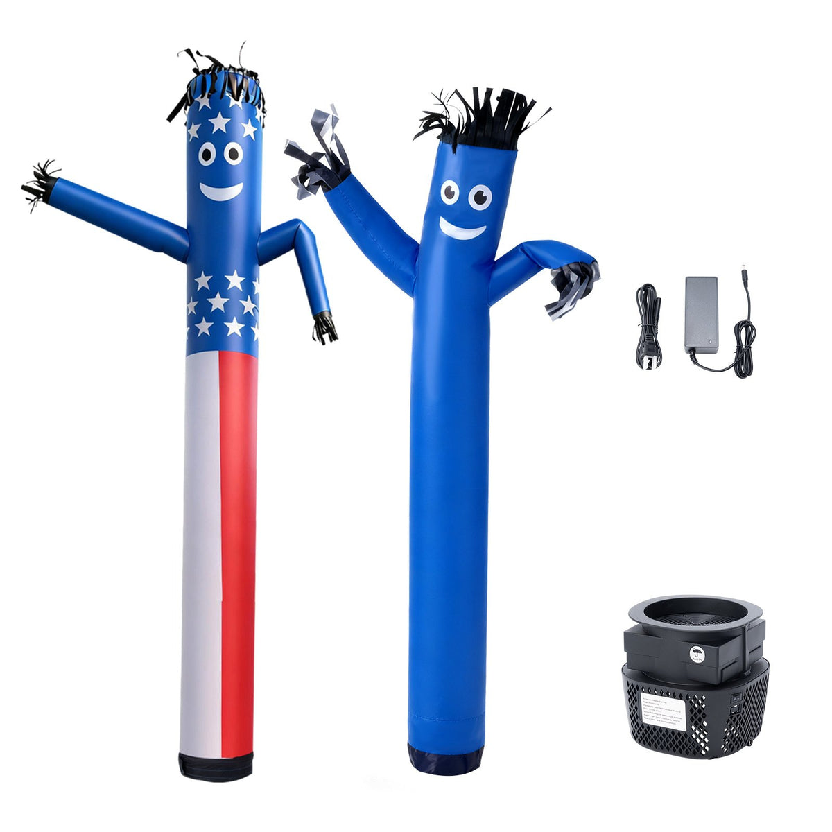VEVOR Inflatable Tube Man with Blower, 6 ft Tall, Wacky Waving Wind Flying Inflatable Dancing Tube Guy with 1/15 HP IPX3 Waterproof Blower Fan, for Outdoor Advertising Business Store Party Decoration - CQGR6FTXTQ45M2YD8001V1 - view 10