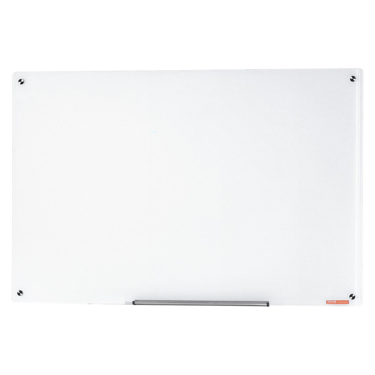 VEVOR Magnetic Glass Whiteboard, Dry Erase Board 48"x32", Wall-Mounted Large White Glassboard Frameless, with Marker Tray, an Eraser and 2 Markers, White - CXGCBLBGHBL4O9WH5V0 - view 10