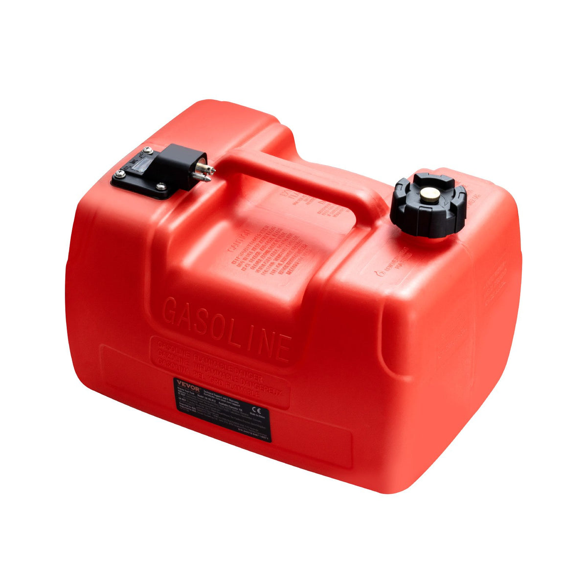 VEVOR Boat Fuel Tank, 3.17-Gallon/12-L Marine Outboard Transfer Tank, Transfer Tank with 9.8ft Hose, Gauge for Outboard Engine, Yacht, Fishing Boat, Deck, Red - CYCYXWS3GAL0FPMRNV0 - view 10
