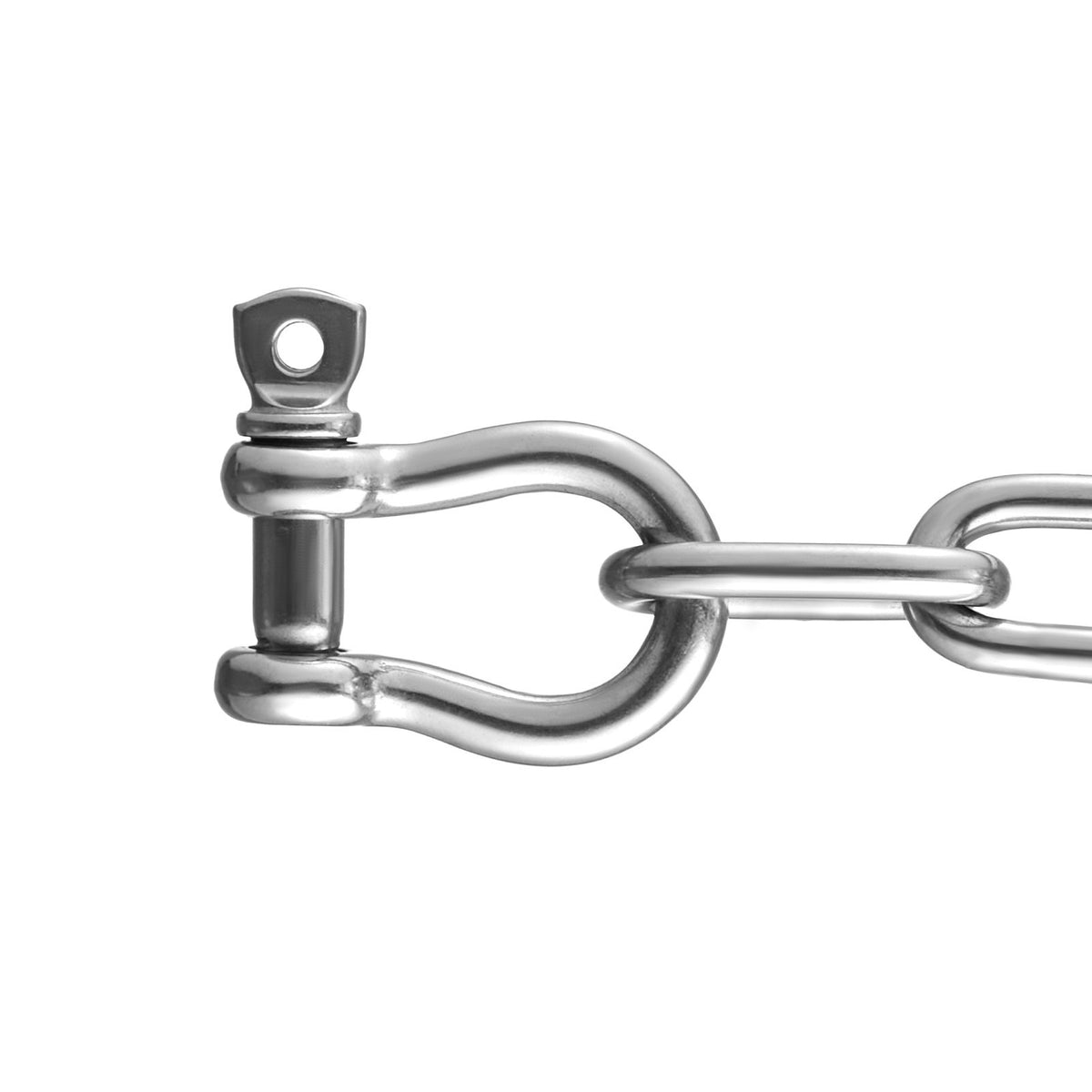 VEVOR Boat Anchor Chain, 1/4" x 4', 1700 lbs. WLL/4800 lbs. BS, 316 Stainless Steel Marine Grade Anchor Lead Chain with Dual Lock Ring Shackles for Boats, Deck, Fishing, Works with Different Anchors - CYML316BXG4FGETIMV0 - view 10