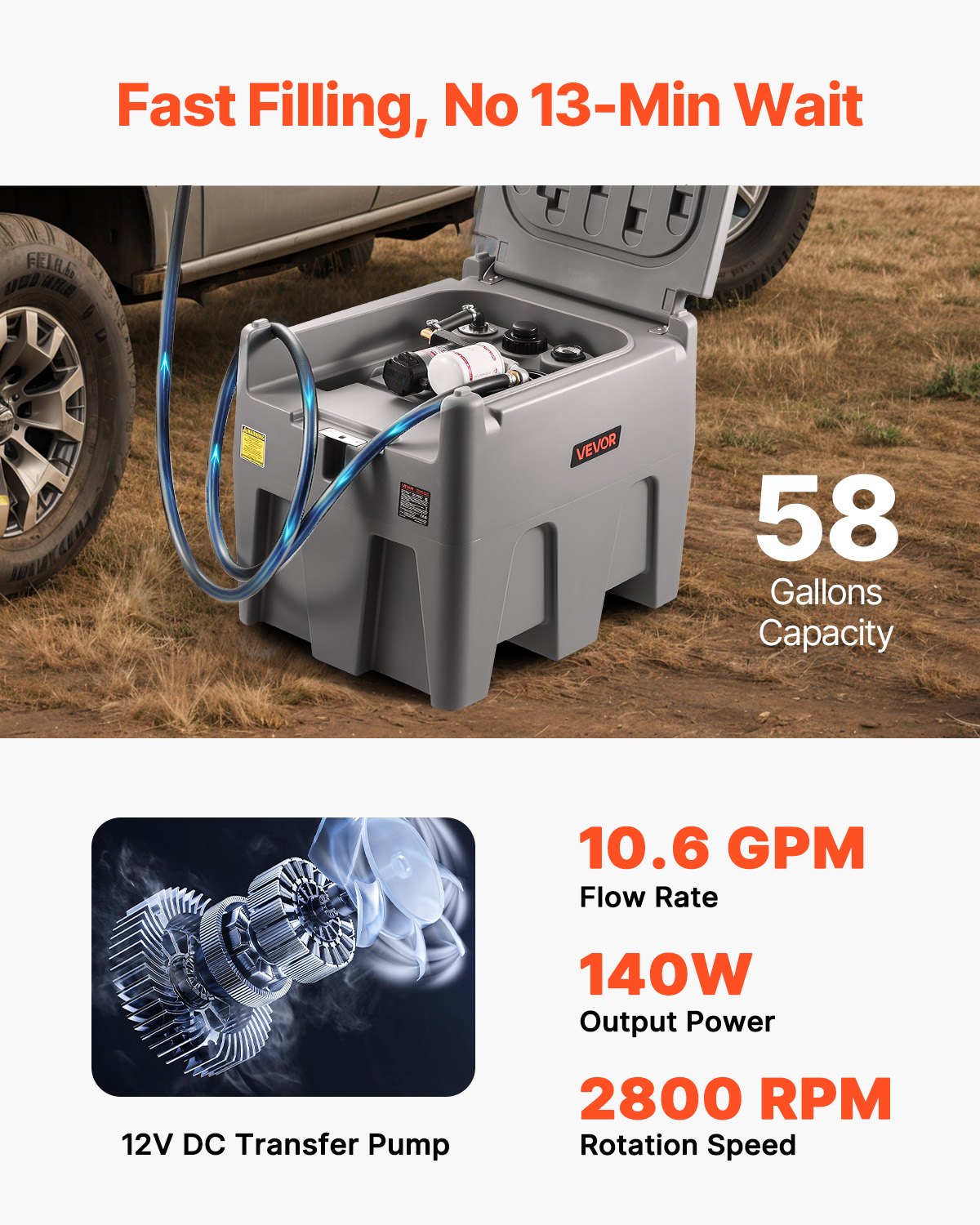 VEVOR Transfer Tanks - Select Your Configuration - CYXCY58GALXK45M9X001V9 - view 3