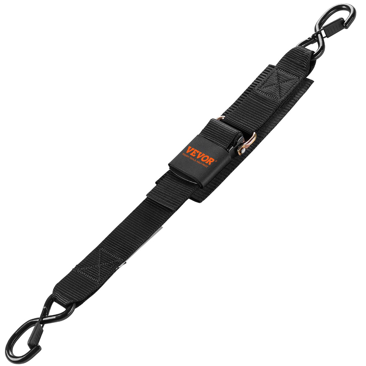 VEVOR Retractable Ratchet Straps, 2 in x 2 ft Ratchet Tie Down Straps with Security Lock S Hooks, 2 Pack Heavy Duty Ratchet Tie Down Straps with 1500 lbs Break Strength, for Trailers, Vehicles, Boat - CYXJD2INCH2FW3U4LV0 - view 10
