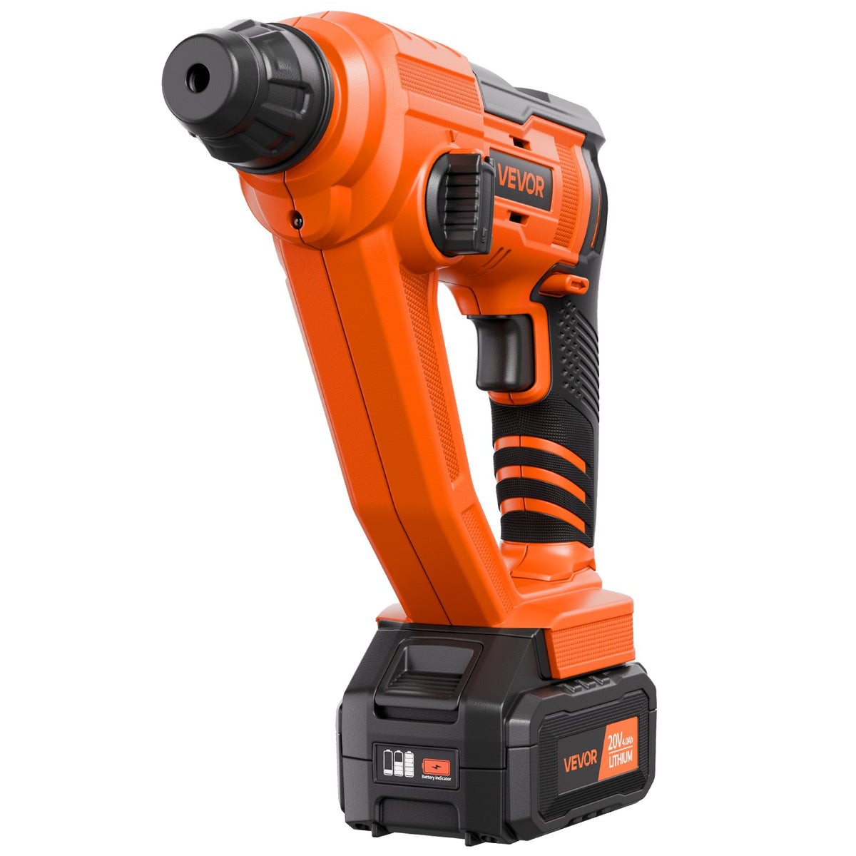 VEVOR 20V Cordless Hammer Drill, Lithium-Ion 0.6 Inch Rotary Hammer Driver, SDS-Plus Electric Lightweight Power Tool Kit with Battery and Charger, 2 Functions, 1000 RPM, 5100 BPM - DC20WSDC16MM3L8P3001V1 - view 10
