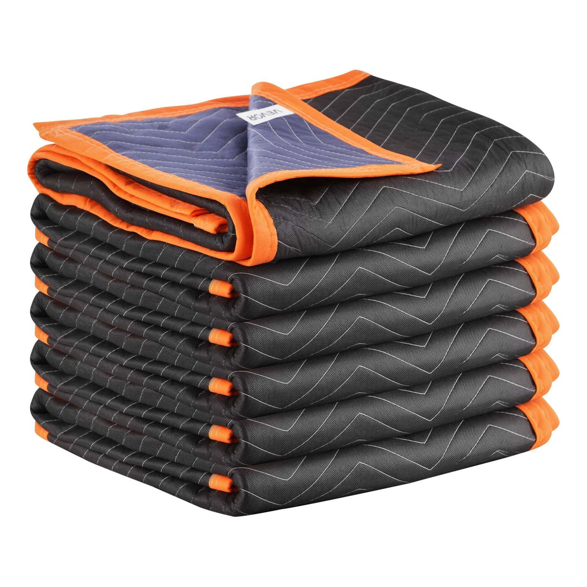 VEVOR Moving Blankets 6 Pcs, 80 x 72 in (35 lbs/dz) Large Packing Blankets with Cotton Filling, Heavy Duty Nonwoven Fabric Padded Moving Blanket for Shipping, Wrapping, Protecting Furniture - DCBYT80X72INFM6B8001V0 - view 10