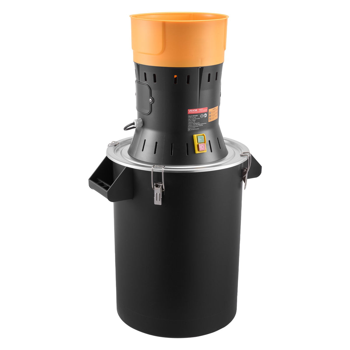 VEVOR Electric Grain Mill Grinder, 600W High Power Commercial Spice Grinder, 14 Gal Pulverizer Powder Machine with Galvanized Sharp Blades, for Dry Grains, Spices, Cereals, Coffee, Corn & Pepper - DDDPSGWYMJ609V1EB001V1 - view 10