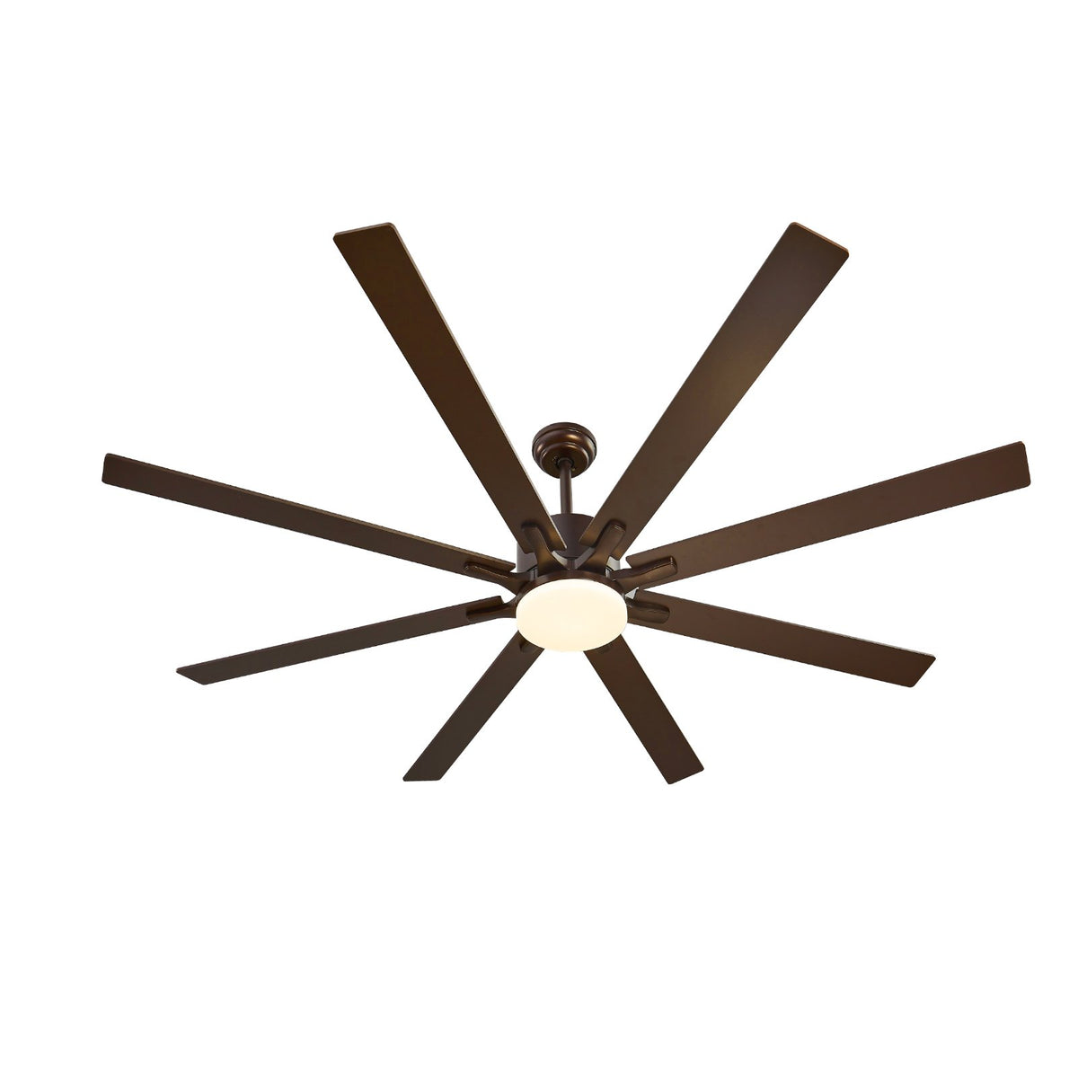 VEVOR 72 In Ceiling Fan with Light, 6-Speed Remote Control, Dimmable 3-Color Temperature, Reversible DC Motor, Modern Low Profile Flush Mount Fan for Bedroom, Living Room, Indoor/Outdoor Use, Coffee - DDDS72INCHJBF7AVPV6 - view 10