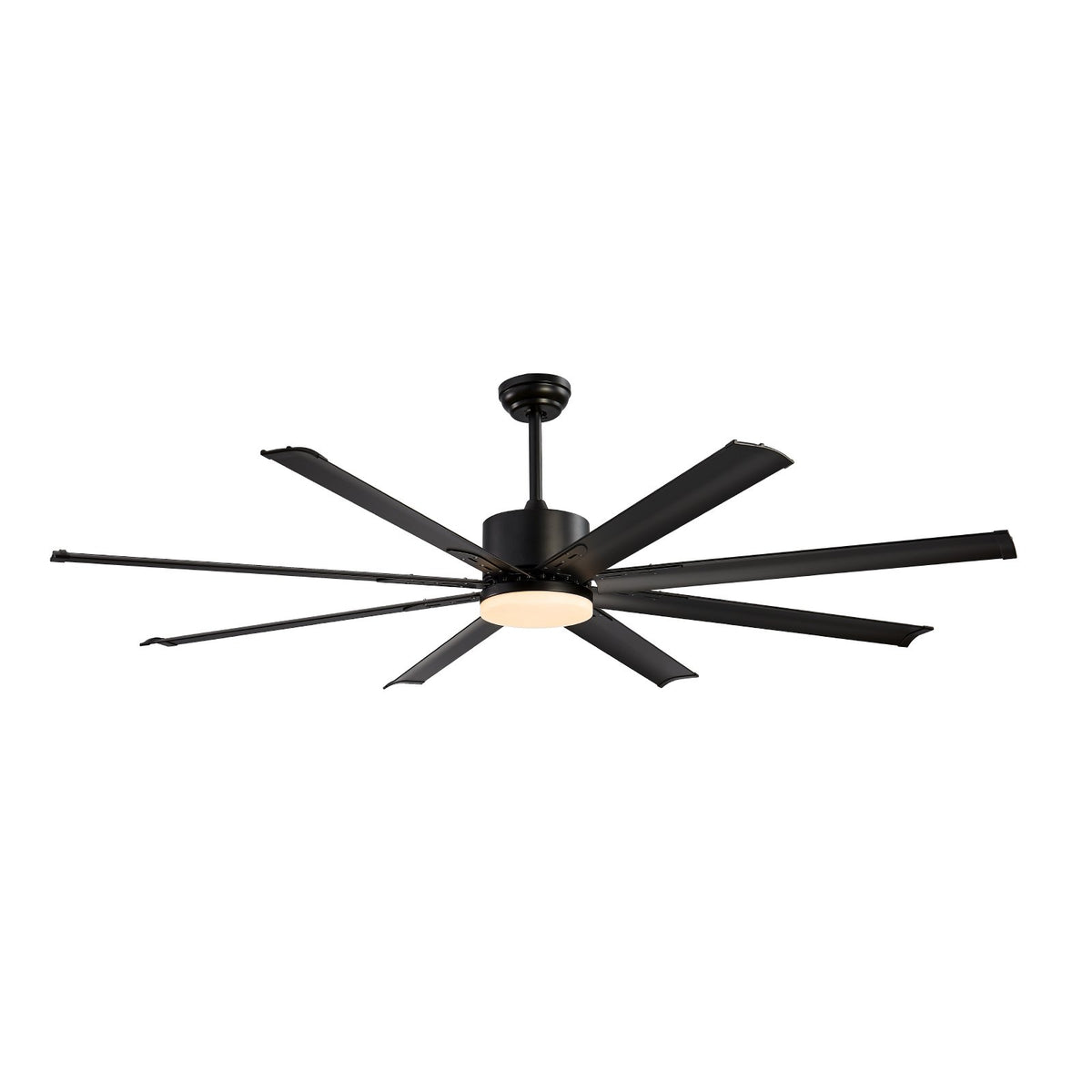 VEVOR 72 Inch Ceiling Fan with Light, 6-Speed Remote Control, Dimmable 3-Color Temperature, Reversible DC Motor, Modern Low Profile Flush Mount Fan for Bedroom, Living Room, Indoor/Outdoor Use, Black - DDDS72INCHLY7DK7KV6 - view 10