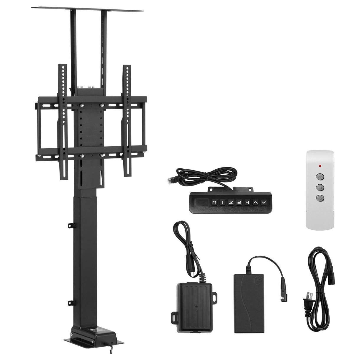 VEVOR Motorized TV Lift Stand, 132 lbs max Load Adjustable TV Lift Stand Mount Bracket, Vertical Electric TV Bracket with Remote Control, for 32-55 in (Not in Cabinet) / 32 - 50 in (in Cabinet) TVs - DDDSZJSJSVESW219SV1 - view 10