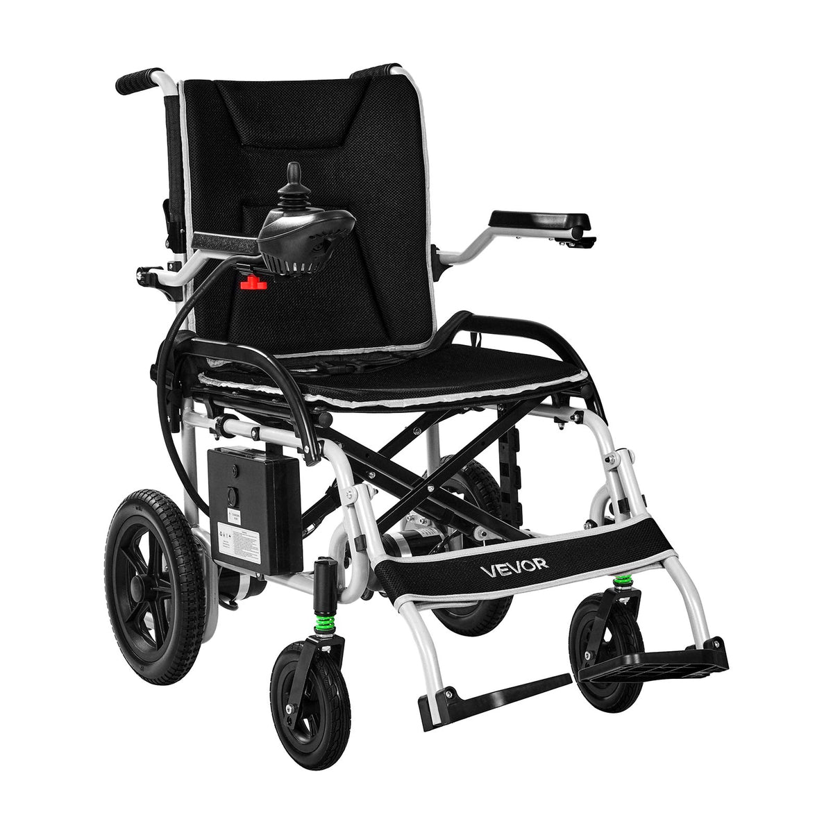 VEVOR Electric Wheelchair for Adults, 220lbs Capacity, Foldable & Lightweight Motorized Wheelchair, 12-Mile Long Travel Range, All-Terrain Powered Chair, Portable for Seniors & Disabled - DDLYLHJ220LBS3NFF001V1 - view 10