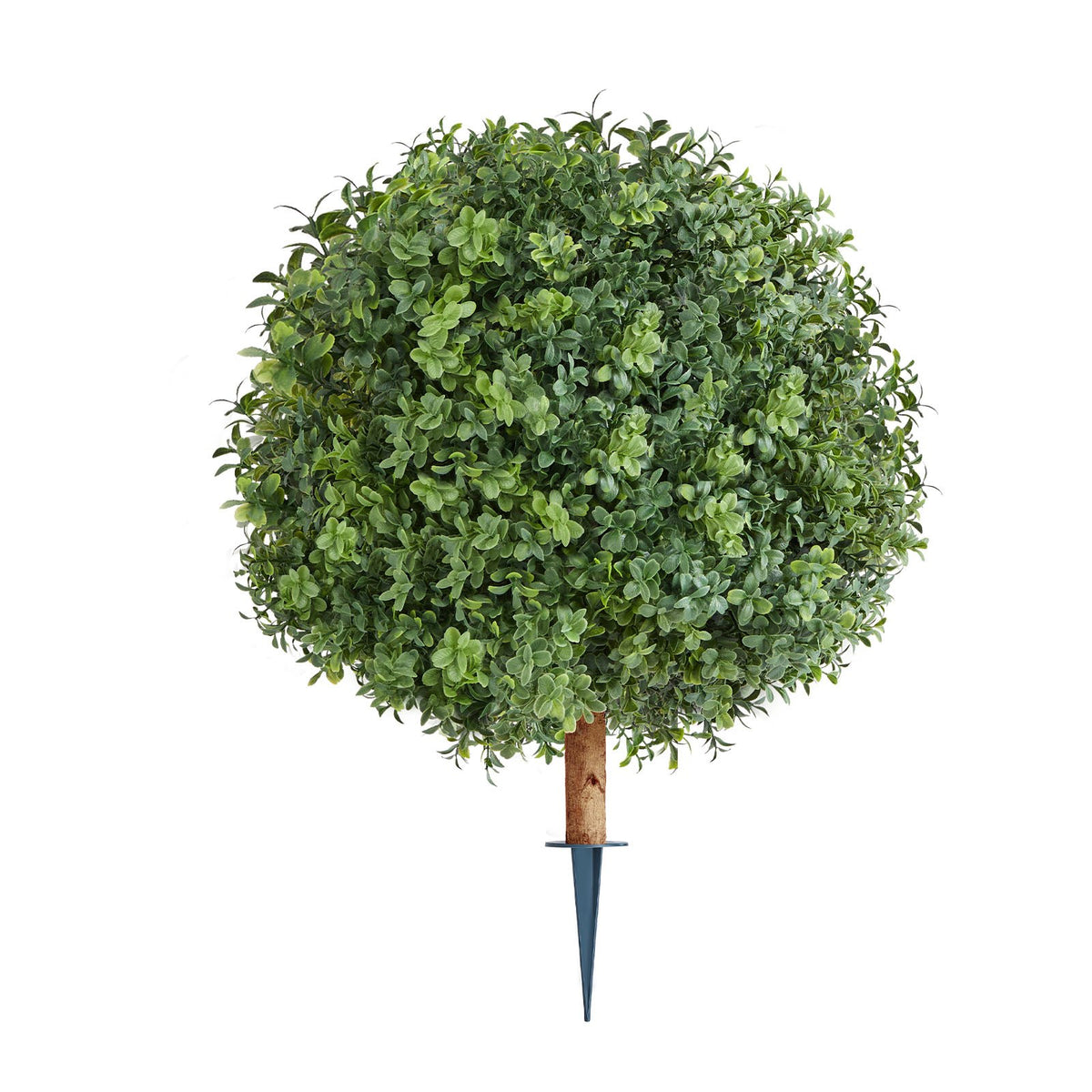 VEVOR Artificial Topiary Boxwood Trees with Ground Spike, 22 inch 2 Set Faux Shrubs & Bushes Potted Plants, Fake Silk Tree Look Real for Decor Front Porch Outdoor Indoor Patio Garden Balcony Backyard - DDMJCRGXJHYMH3FA0001V0 - view 10