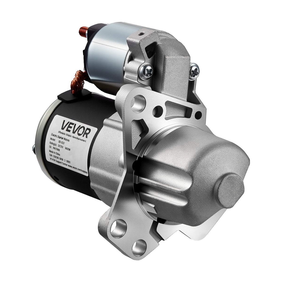 VEVOR Starter 17986, Starter Motor Replacement Compatible with Buick 3.6L V6 06-08, Cadillac SRX 3.0L V6 10-11, Chevrolet 3.6L V6 09-17, GMC Pontiac Saturn Suzuki, OEM 12588493 M000T35871 31100-78J00 - DDQDMDPN17984J8R3001V9 - view 10