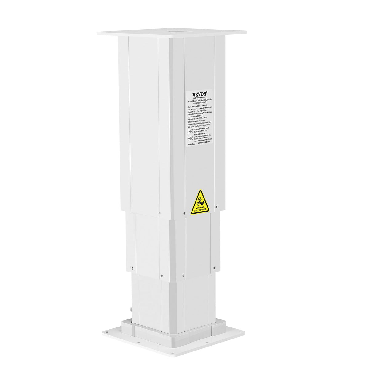 VEVOR Electric Lifting Column System, 176 lbs Lift Table, 14.2-31.1 in Height Range, Three-stage Adjustable Desk Column, Telescopic Table Leg, Comes with Power-Supply Option to Control up/Down Motion - DDSJZDZ176LBKKAF5V1 - view 10