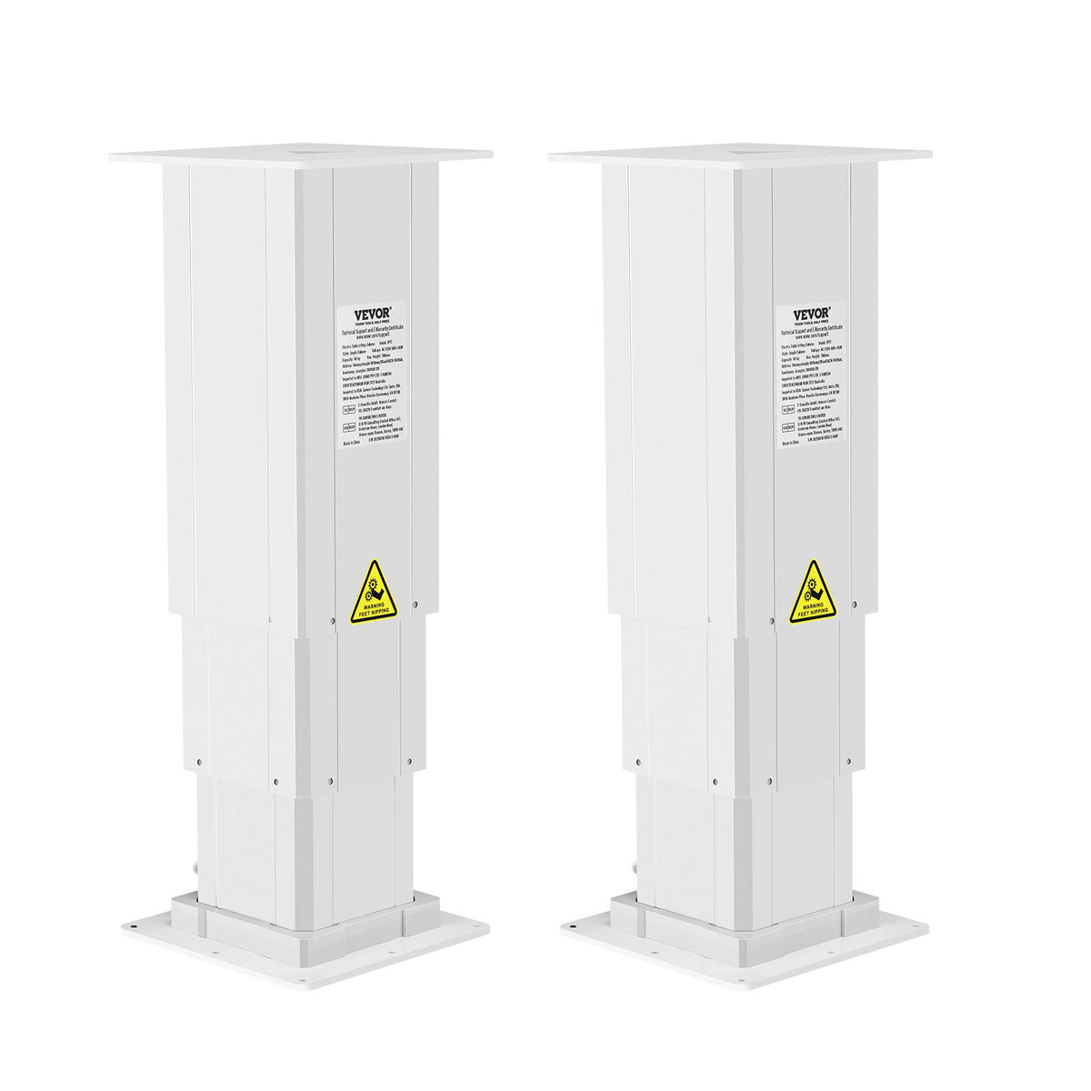 VEVOR Electric Lifting Column System, 260 lbs Lift Table, 14.2-31.1 in Height Range, Three-stage Adjustable Desk Column, Telescopic Table Leg, Comes with Power-Supply Option to Control up/Down Motion - DDSJZSZ260LBUNFK5V1 - view 10