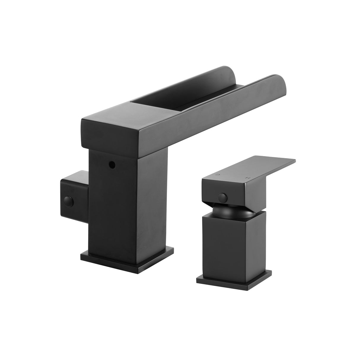 VEVOR Roman Tub Faucet, 3 Hole Waterfall Bathtub Faucet, Widespread Roman Tub Faucets with Shower Head & 1 Handle, Romans Bathtub Faucets for Pet Washing, Adult Bathing, Matte Black, Dual Water Flow - DFPTKDHS1GSBYHC7K001V0 - view 10