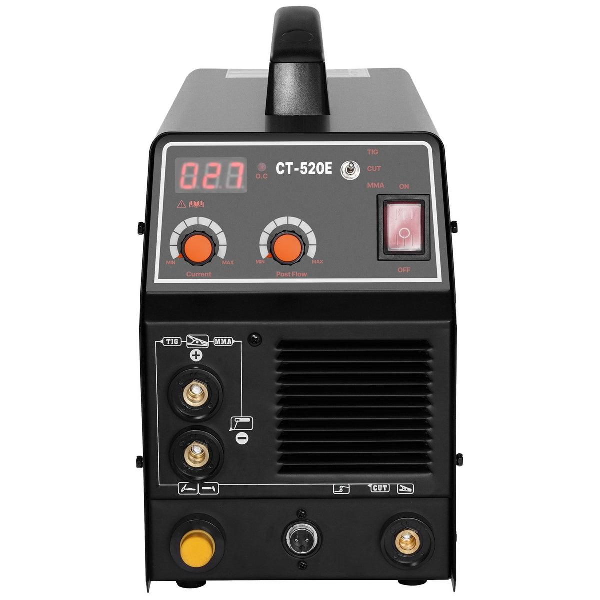 VEVOR 3 in 1 Plasma Cutter Welder Machine, CT-520E TIG/MMA Plasma Cutter Combo Machine, 30A Plasma Cutting Machine, 200A TIG Welder and 200A Stick Welder, Digital 110/220V Dual Voltage IGBT Inverter - DGNQHJJCCT50G2LA0V1 - view 10