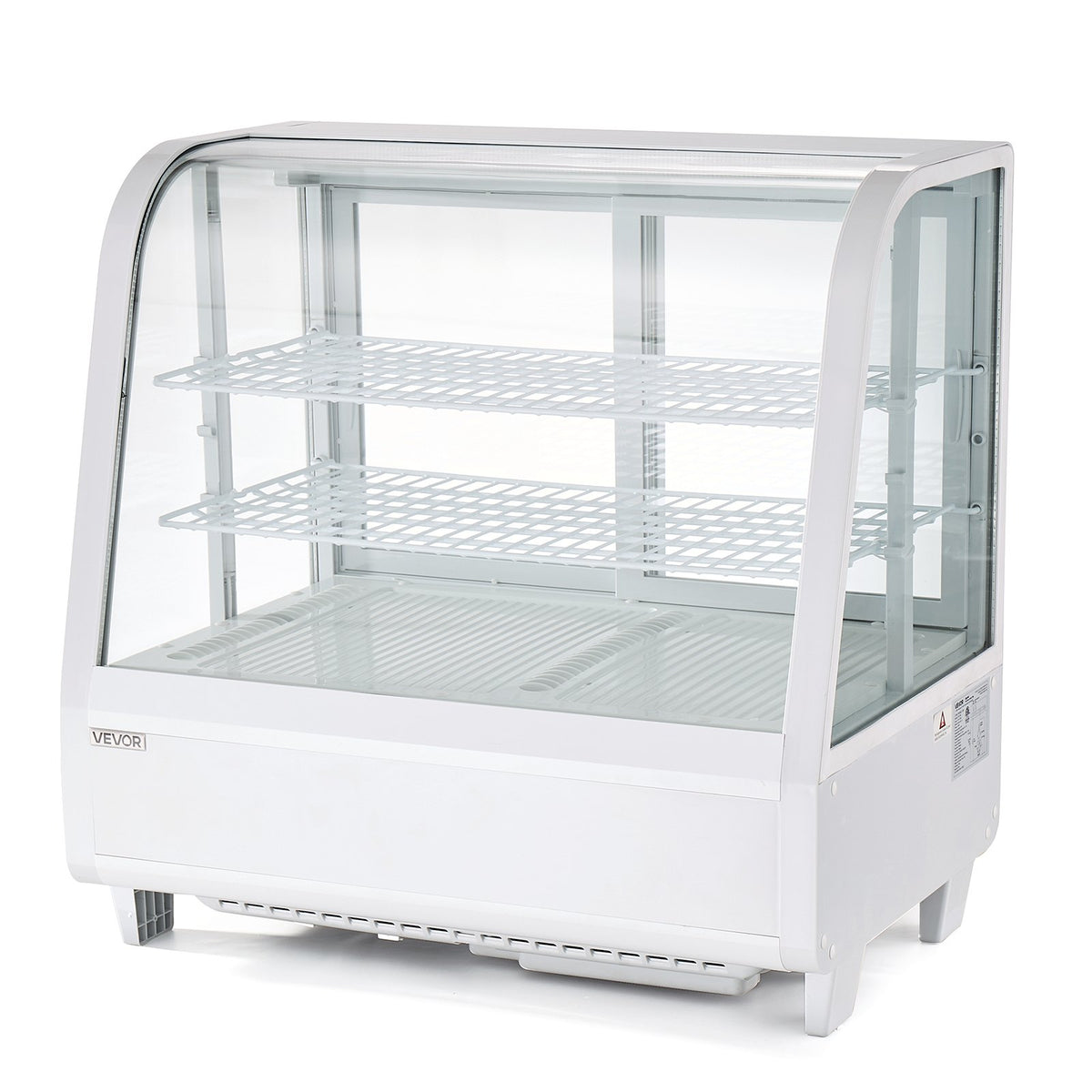 VEVOR Refrigerated Display Case, 3.5 Cu.Ft./100L Countertop Pastry Display Case, 2-Tier Commercial Cake Refrigerator with LED Lighting, TURBO Cooling, Frost-Free Air-Cooling, for Bakery, Dessert Shop - DGZSJ35CFTHXV0MPU001V1 - view 10