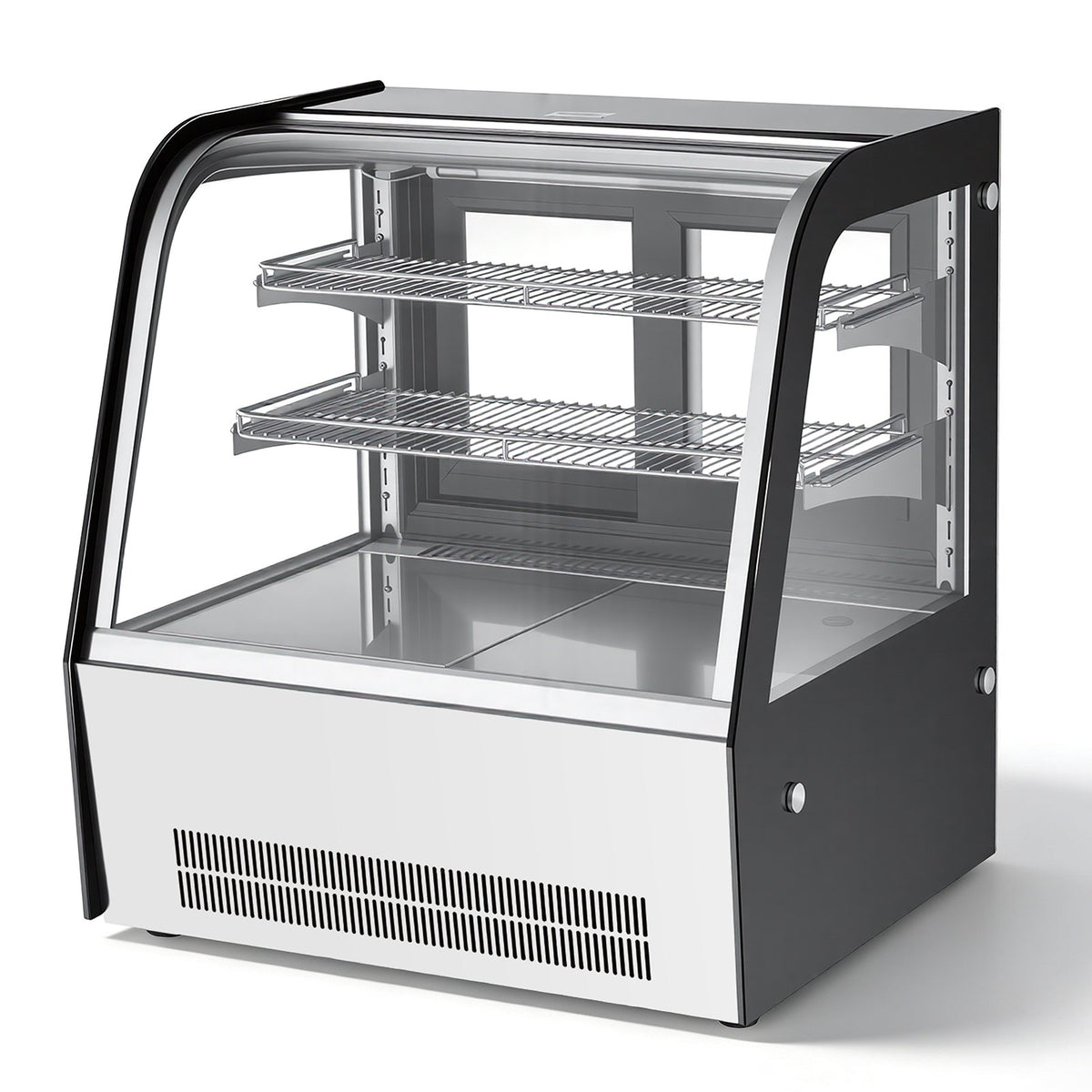 VEVOR Refrigerated Display Case, 4.2 Cu.Ft./105L Countertop Pastry Display Case, 2-Tier Commercial Cake Refrigerator with LED Lighting, TURBO Cooling, Frost-Free Air-Cooling, for Bakery, Dessert Shop - DGZSJ42CFTHXN3FWV001V1 - view 10