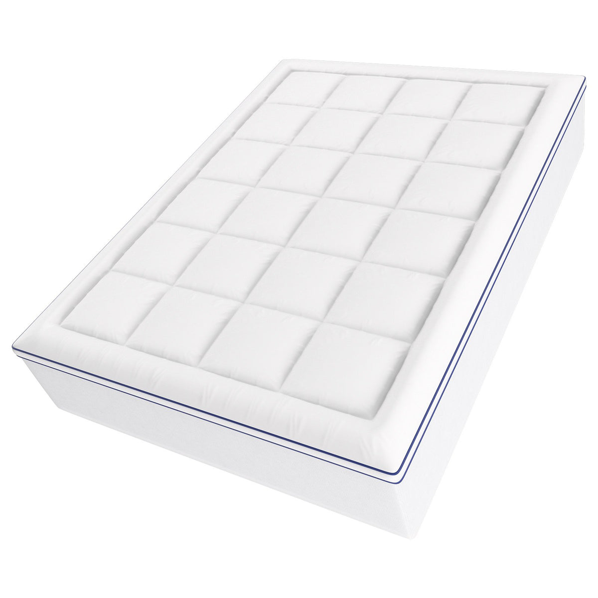VEVOR Mattress Topper, Queen Size, 3 in Thickness, Memory Foam, Fiber Fill, Detachable & Washable Casing, Ergonomically Designed for Pressure Relief, Comfortable Cooling & Breathable, for Hot Sleepers - DHYCDZ6080INB13V8V0 - view 10