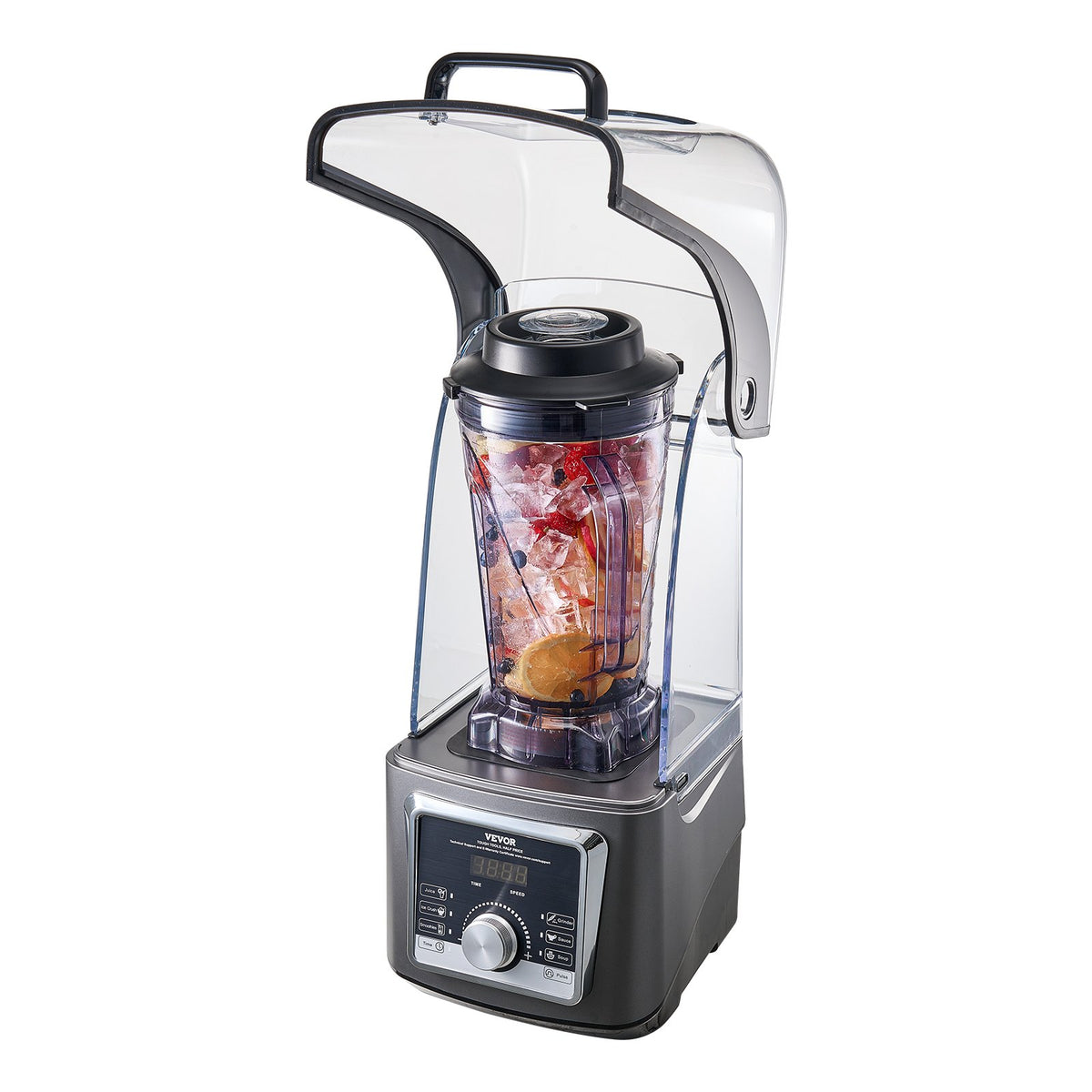 VEVOR Blender for Smoothies, 135 oz 1400W, Professional Blender with Powerful Motor, Multi-Functional Food Processing Blender with Noise Cover for Smoothie/Milkshake/Juice, Fits for Kitchen - DJYZSBJBJ35LUF6FPV1 - view 10