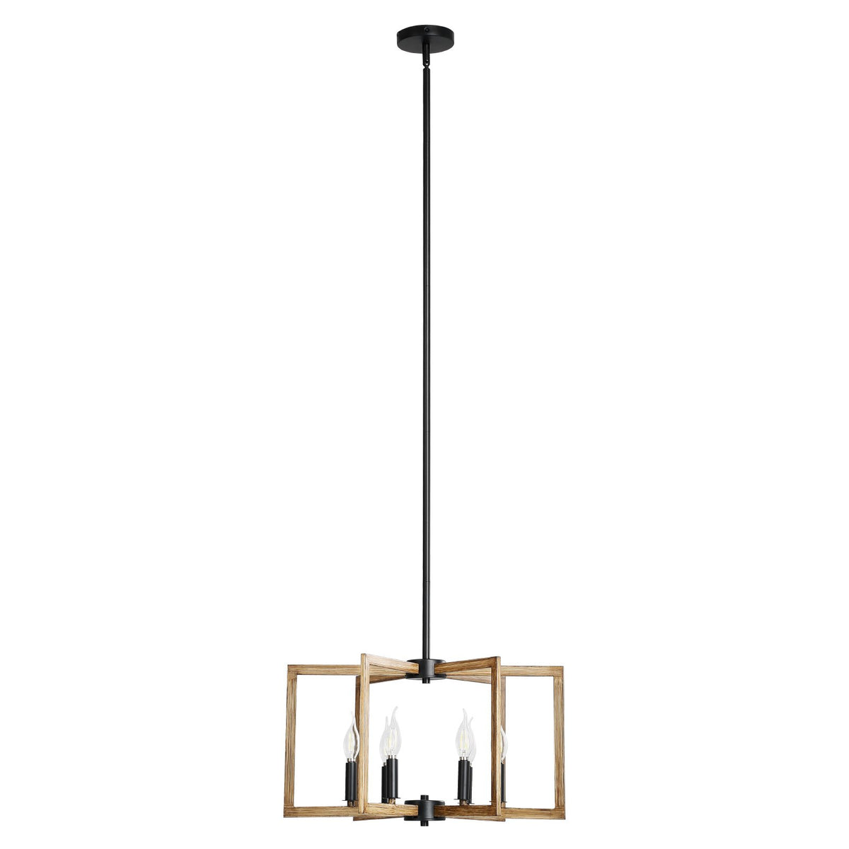 VEVOR 6-Light Chandelier, Metal Farmhouse Chandelier, Adjustable Height, Dining Room Hanging Light Fixture for Ceilings, Modern Chandelier for Bedroom, Foyer, Hall, Kitchen, Living Room and Entryway - DLDD4070CM0072L9YV7 - view 10