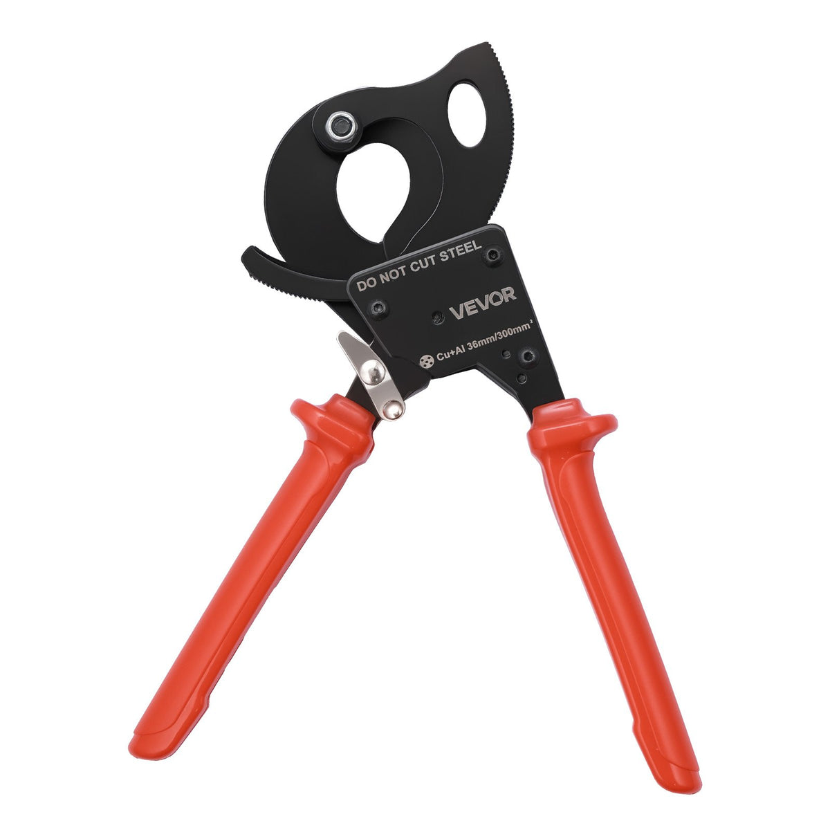 VEVOR Ratcheting Cable Cutter, Spring Steel Blades with PVC-Coated Handles, Quick-Release Button, Heavy Duty Ratchet Cable Wire Cutter for Cutting Copper & Aluminum Cables Up to 600 MCM / 300 mm² - DLJD11INCHJLVEL32001V0 - view 10