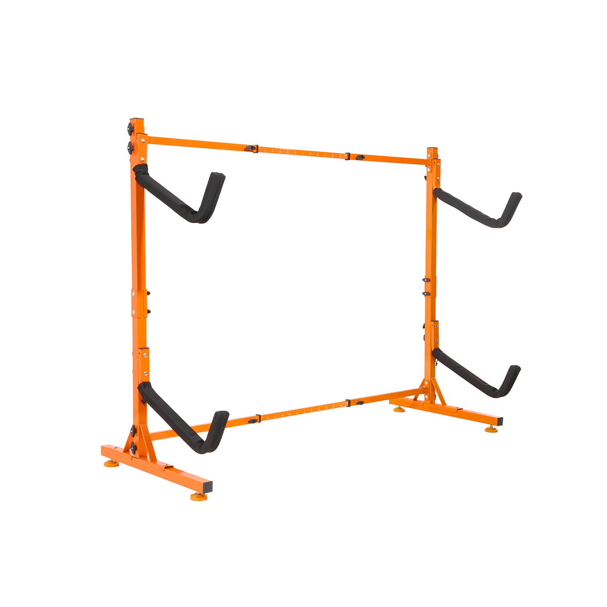 VEVOR Freestanding Kayak Storage Rack, Kayak Stand for 2 Kayak Canoe Paddleboard, Heavy-duty Steel Kayak Hanger Holder with Padded Arms and Adjustable Width, 175LBS Max Load, for Indoor Outdoor Garage - DLS2G0000000ADO3DV0 - view 10