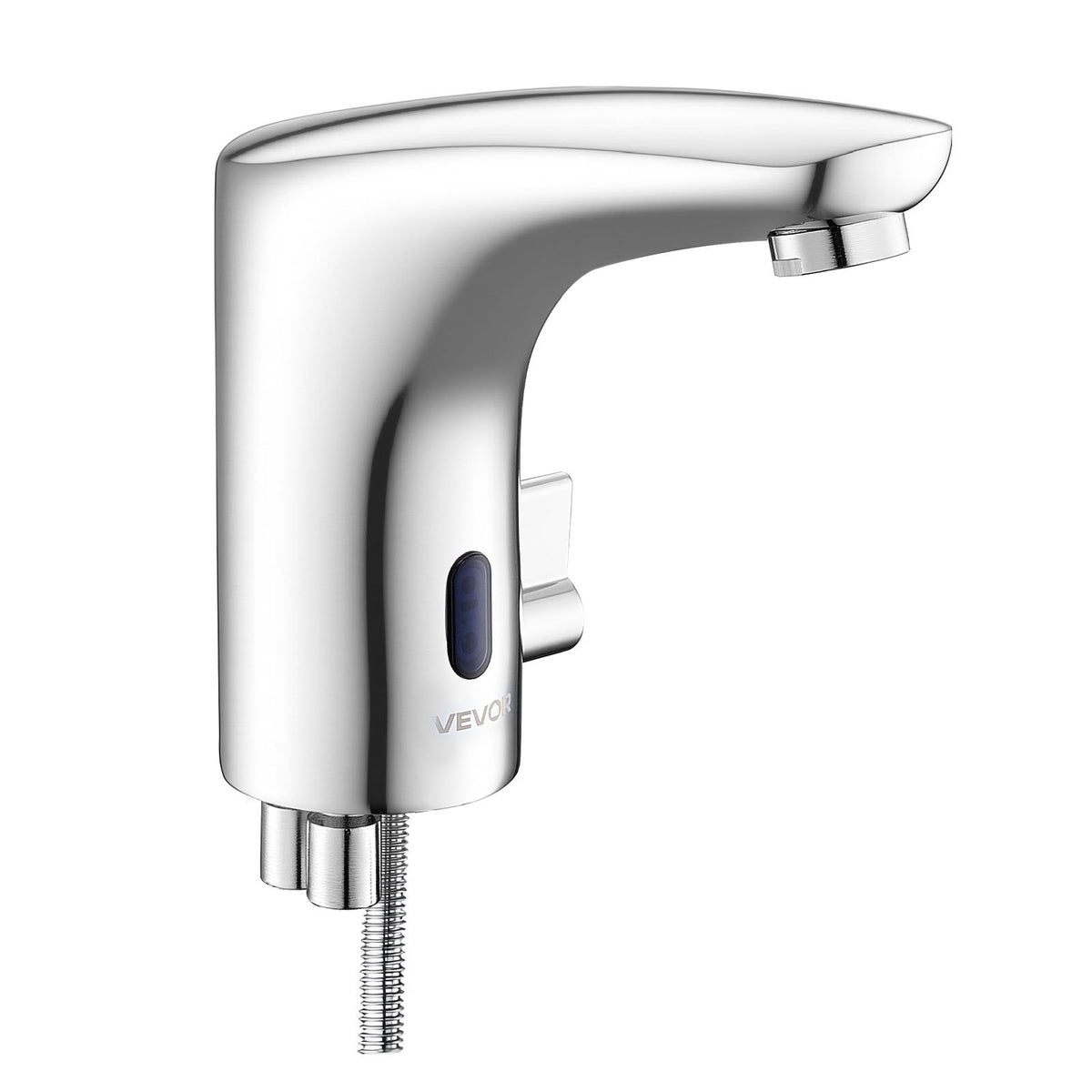 VEVOR Touchless Bathroom Sink Faucet, Automatic Motion Sensor Restroom Toilet Faucet, HandsFree Adjustable Cold Hot Single Handle Water Mixer Battery Operated for 9/16 in Pipe,Chrome Plated Silver - DLTLRXSBZDYTKPRAP001V9 - view 10