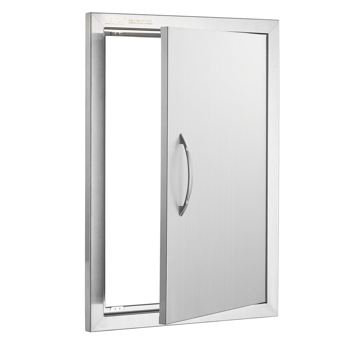 VEVOR BBQ Access Door, 18W x 24H Inch Single Outdoor Kitchen Door, Stainless Steel Flush Mount Door, Wall Vertical Door with Handle, for BBQ Island, Grilling Station, Outside Cabinet - DMMBSCJMYS18HT3RAV0 - view 10