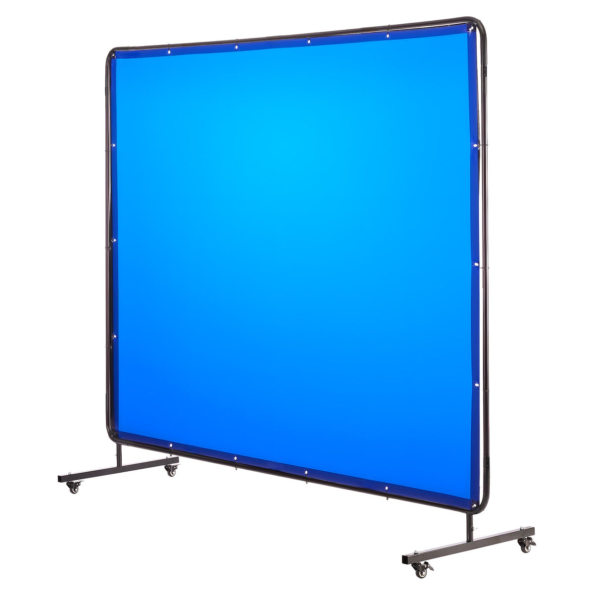 VEVOR Welding Screen with Frame, 6 x 8 FT Welding Curtain Screen, Flame-Resistant Vinyl Safety Protection Screens with Lockable Swivel Wheels & 6-Level UV Protection for Workshop/Industrial Use, Blue - DMPF1JZ68FTYFQJGS001V0 - view 10